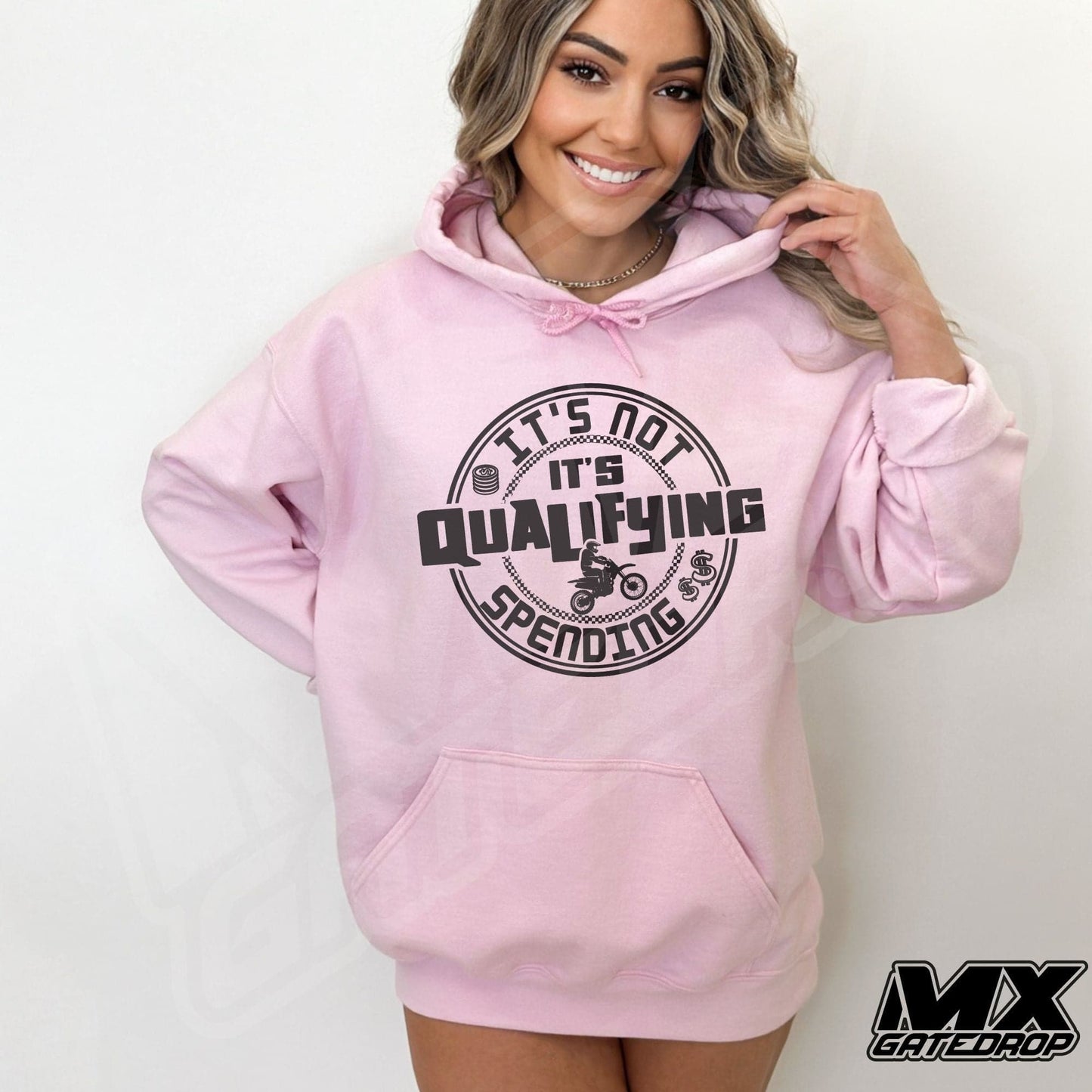 It's Not Spending, It's Qualifying Moto Hoodie