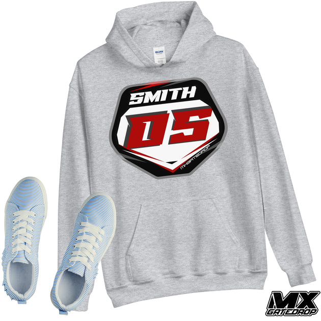 Gate Drop Name And Number Plate Adult Hoodie MXGateDrop