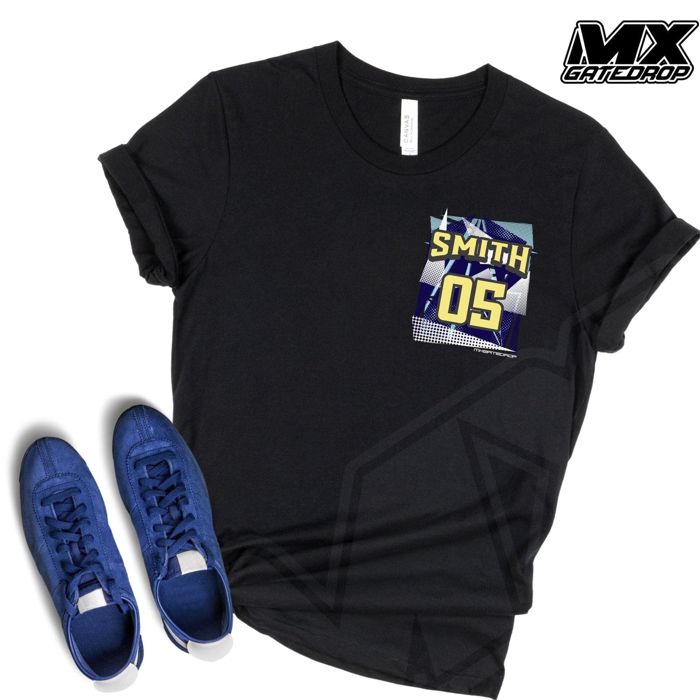 Name and Number Adult Moto Shirt