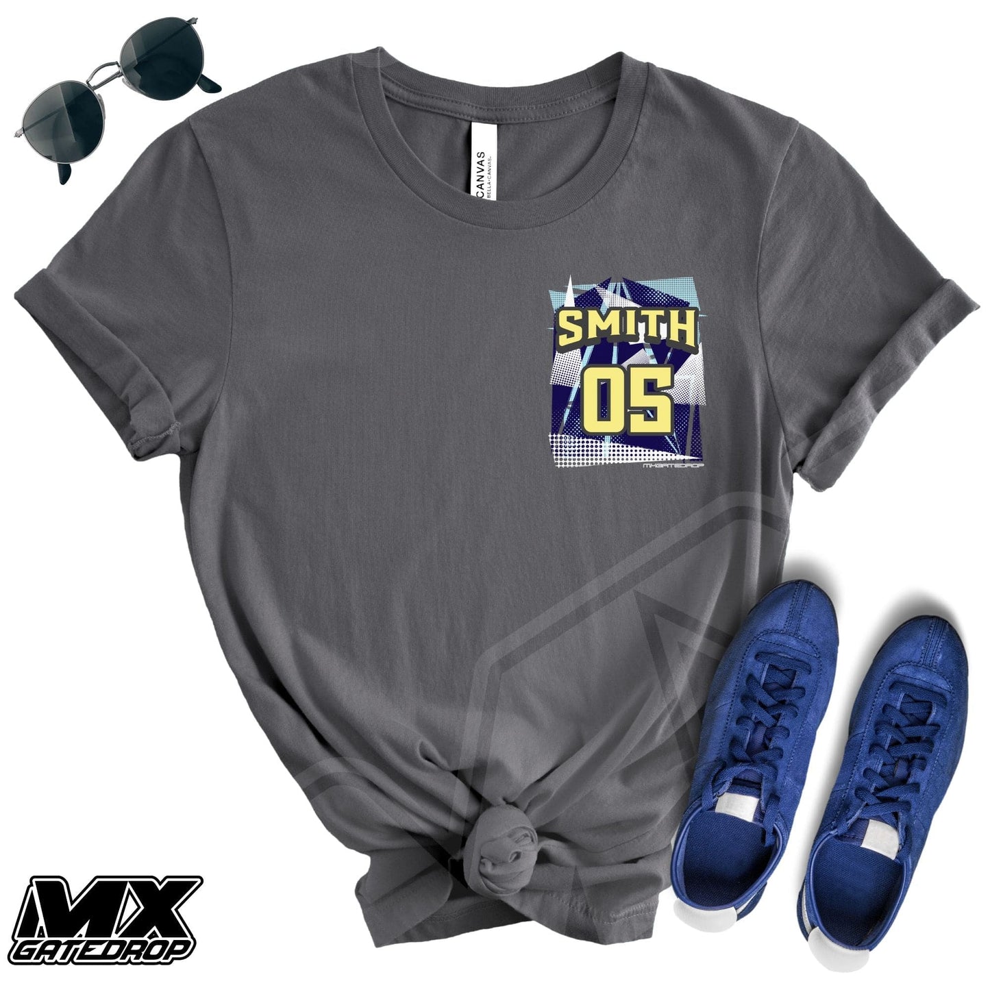 Name and Number Adult Moto Shirt