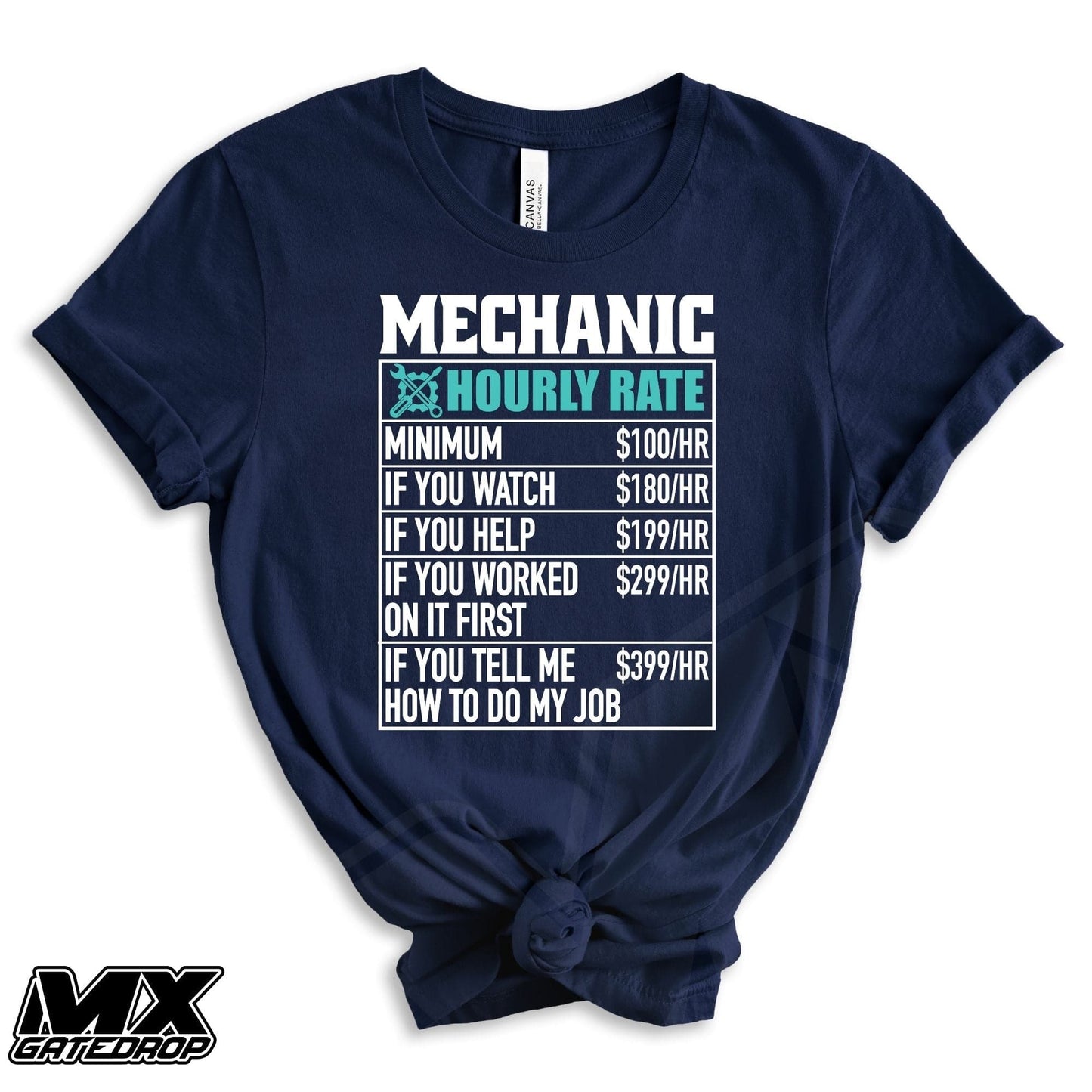 Moto Dad Mechanic Shirt
