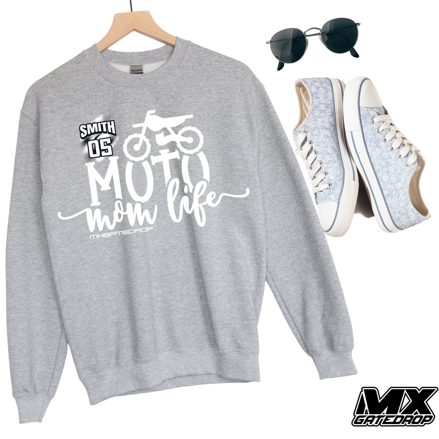 Custom Moto Mom Life Sweatshirt