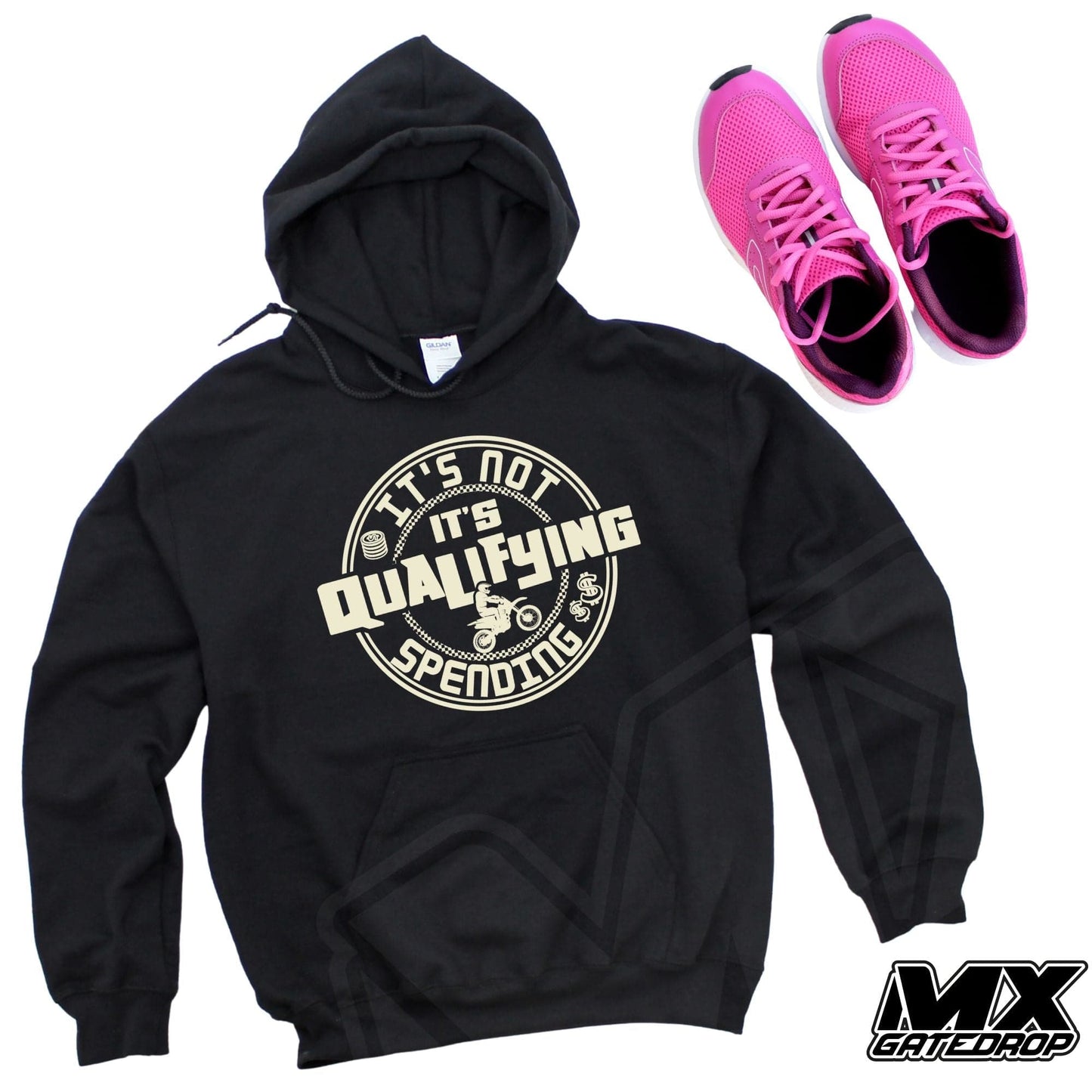 It's Not Spending, It's Qualifying Moto Hoodie