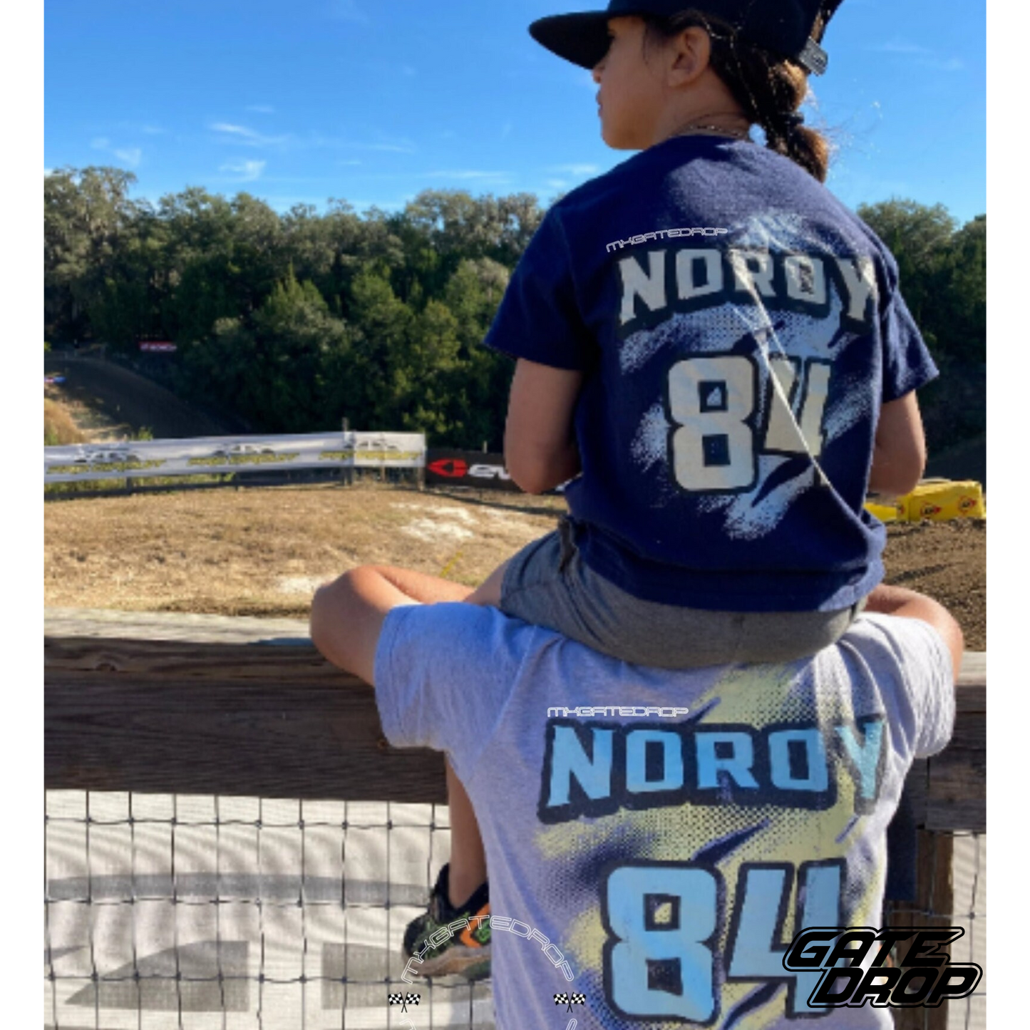 Gate Drop Name and Number Adult Motocross Shirt