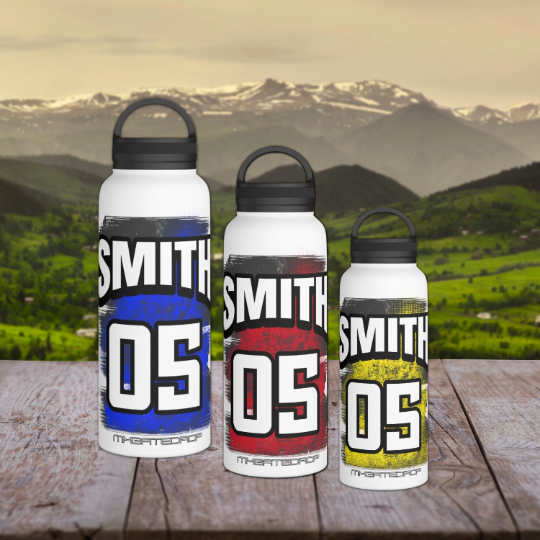 Motocross Personalized Stainless Steel Water Bottle