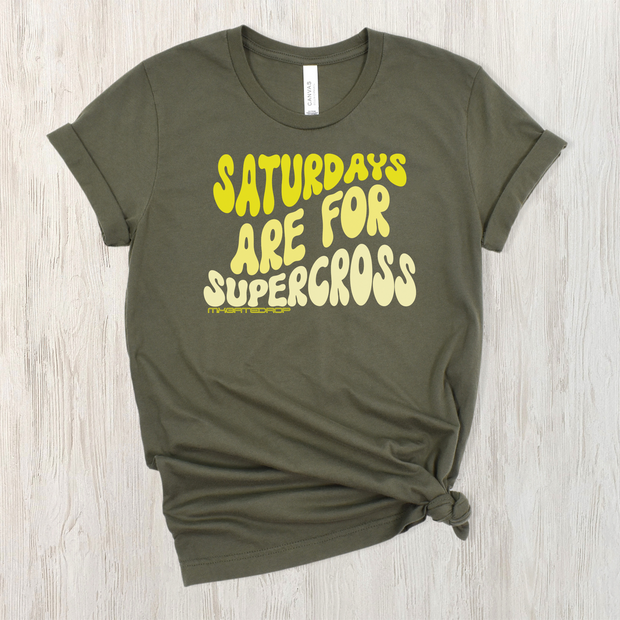 Saturdays are for Supercross Adult Shirt