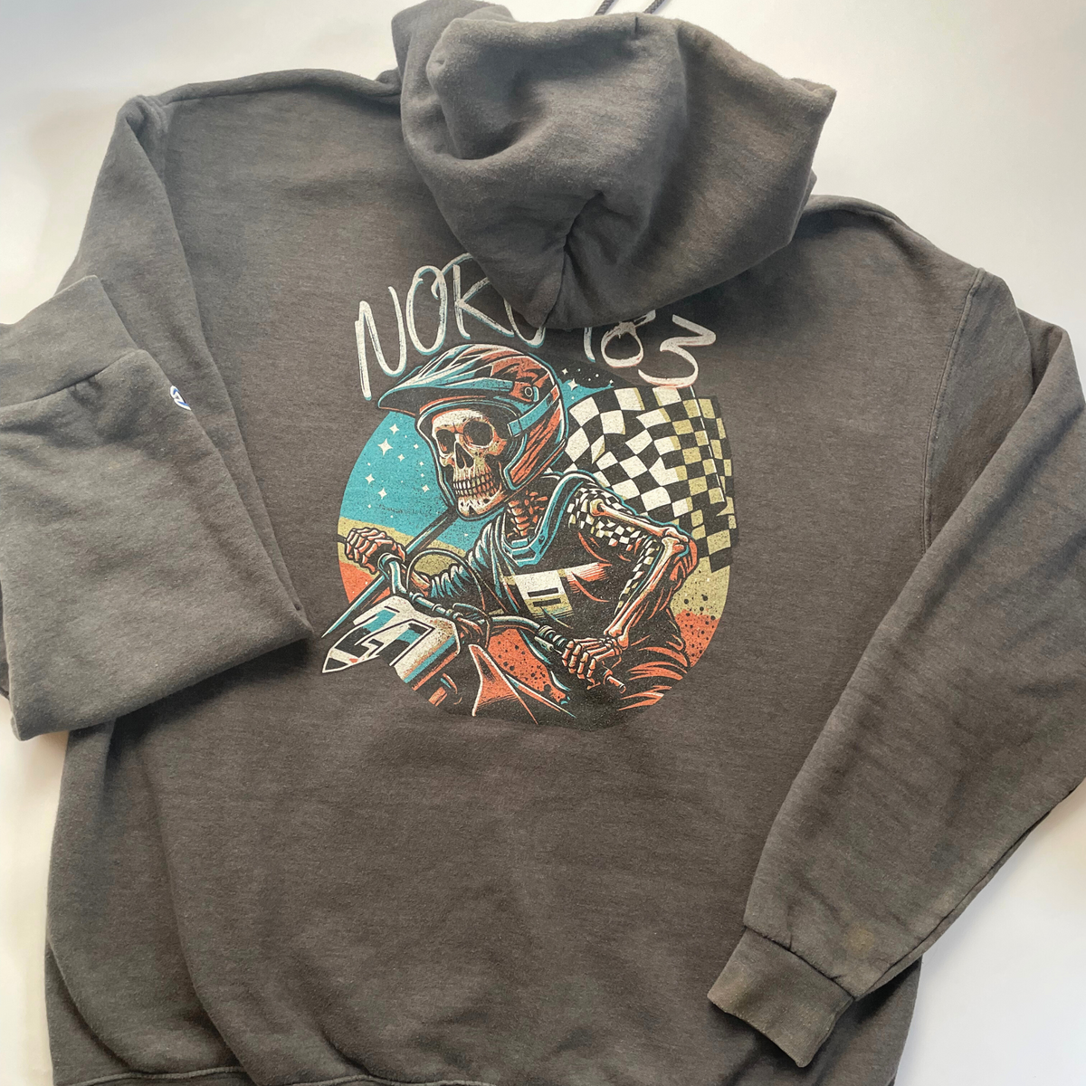 Moto Dad Skeleton Hoodie