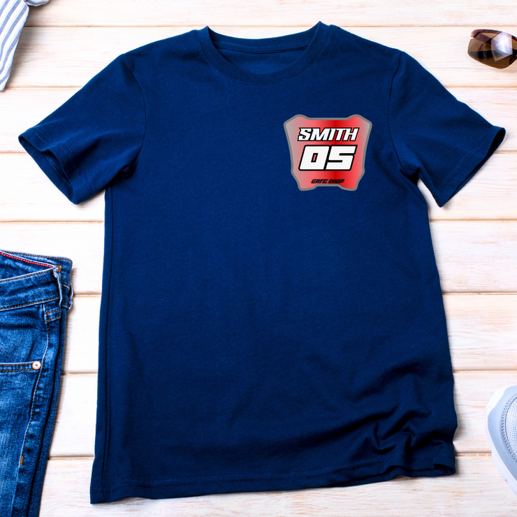 Gate Drop Moto Kid Gradient Plate Race Shirt