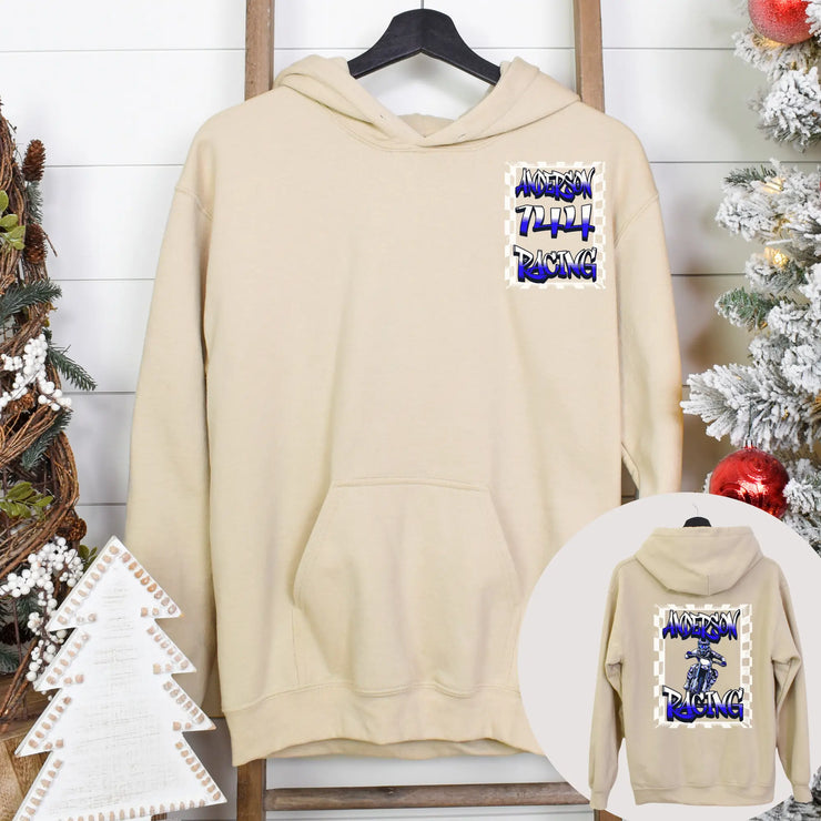 Checkered Racing Motocross Hoodie