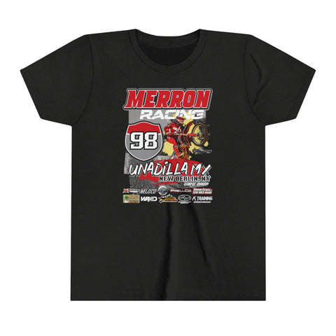 Youth Merron98 Gate Drop Personalized MX Name and Number Race Tee Shirt.
