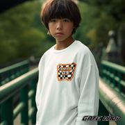 Motocross Checkered Plate with Custom Name and Number Youth Sweatshirt