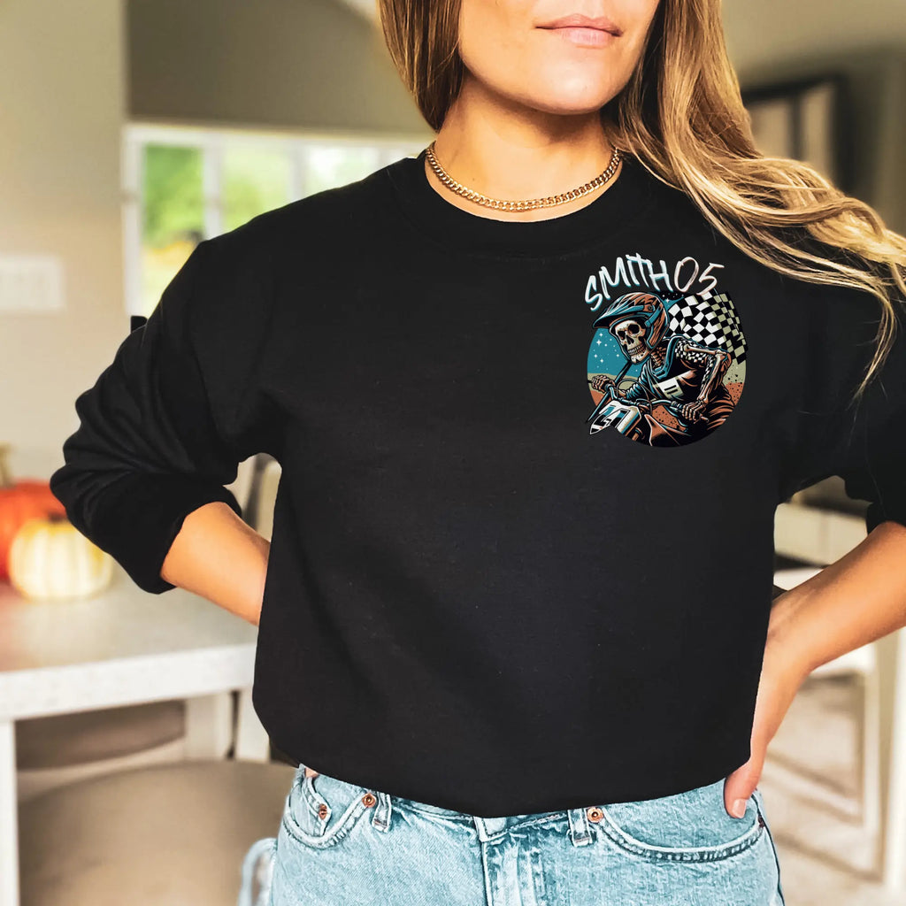 Riding Skeleton Custom Sweatshirt