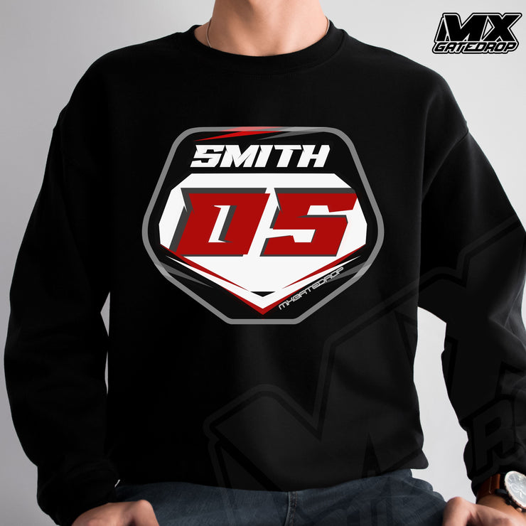 Name And Number Plate Sweatshirt