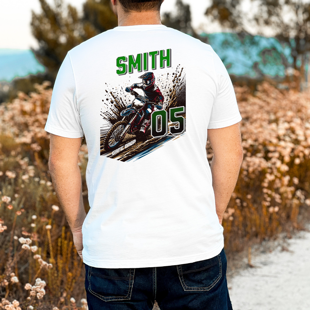 Personalized Front and Back Summer Motocross Shirt