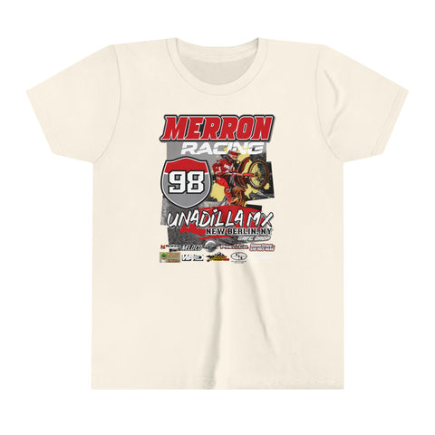Youth Merron98 Gate Drop Personalized MX Name and Number Race Tee Shirt.