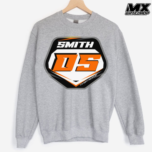 Name And Number Plate Sweatshirt