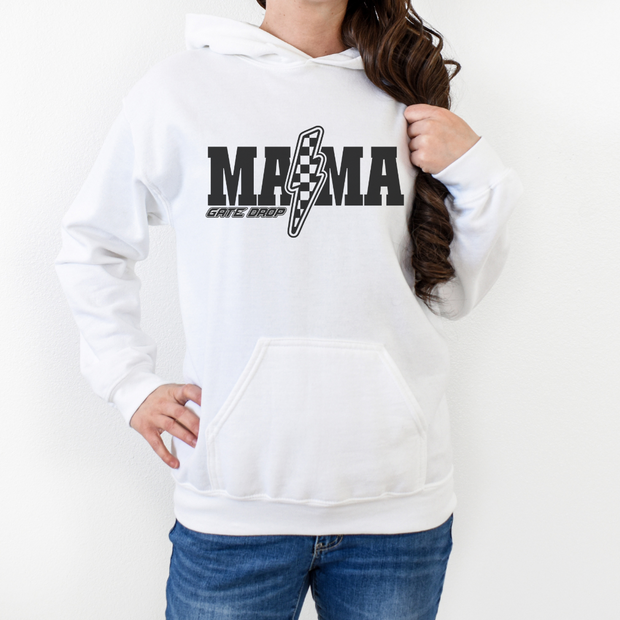 Gate Drop Moto Mama Lightning Bolt Adult Hoodie