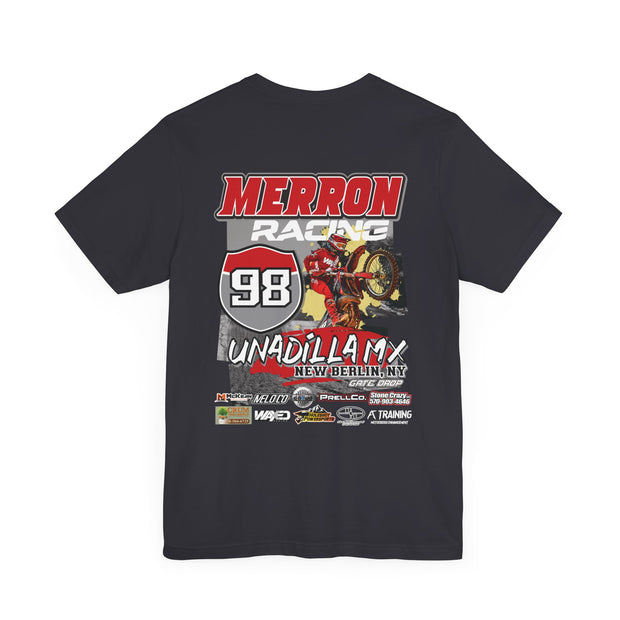 Merron98 Gate Drop Personalized MX Name and Number Race Tee Shirt