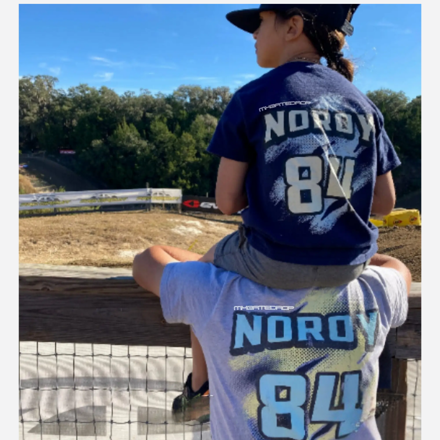 Gate Drop Name and Number Adult Motocross Shirt