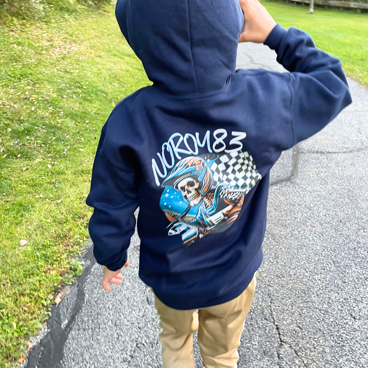 Riding Skeleton Full-Zip Hoodie