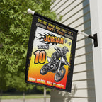 Personalized Motocross Birthday Flag or Banner