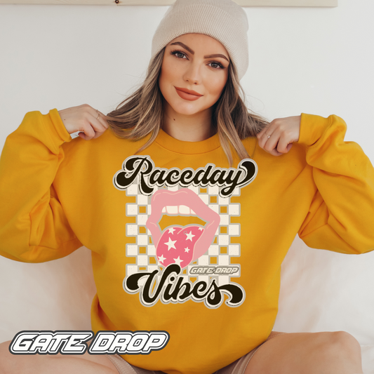 Mama sweatshirt motocross Raceday Vibes racing supercross dirt track Shirt checkered flag shirt Mothers day birthday anniversary gift