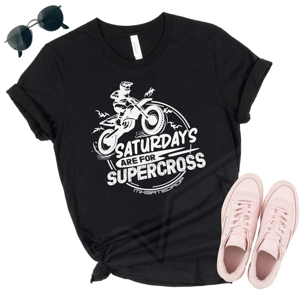 Saturdays Are For Supercross Adult Tshirt