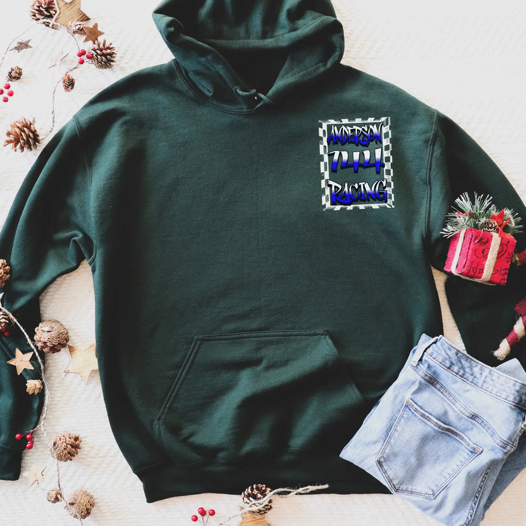 Motocross Checkered Racing Hoodie