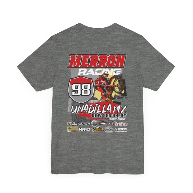 Merron98 Gate Drop Personalized MX Name and Number Race Tee Shirt