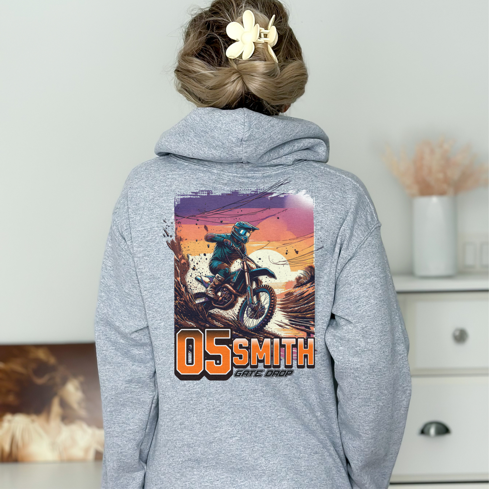 Personalized Summer Motocross Hoodie