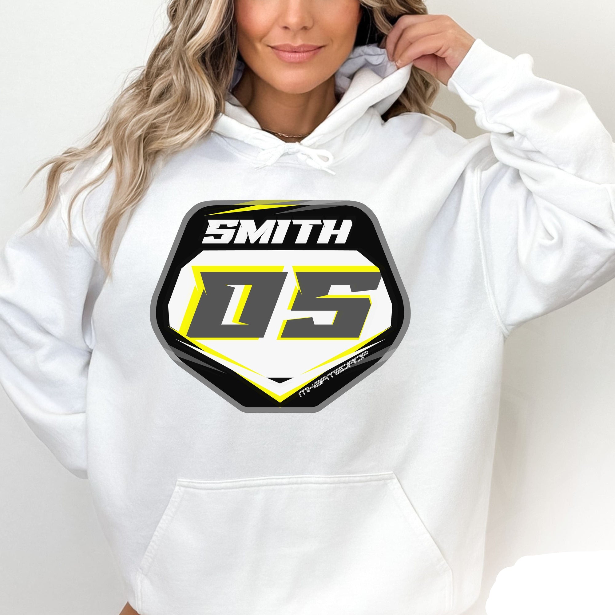 Name And Number Plate Hoodie