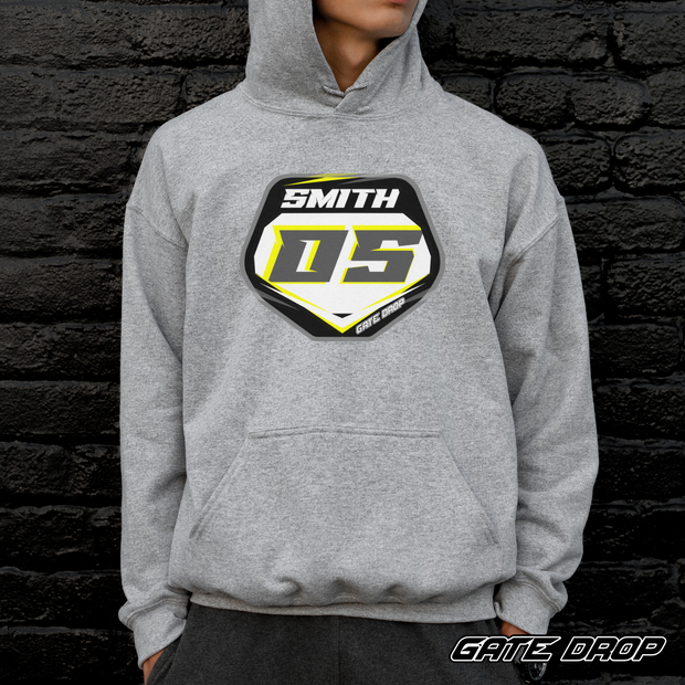 Name & Number Plate Hoodie