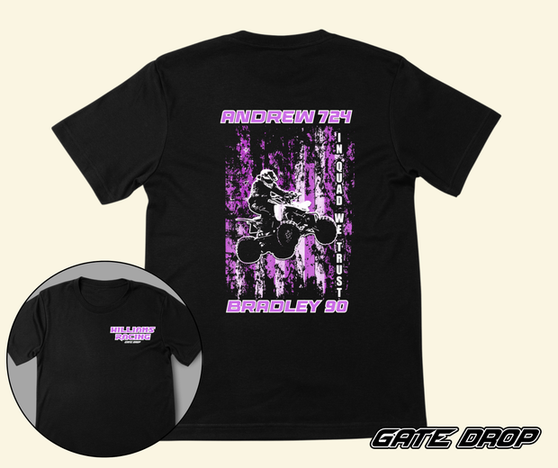 Custom Front and Back Quad ATV T-shirt