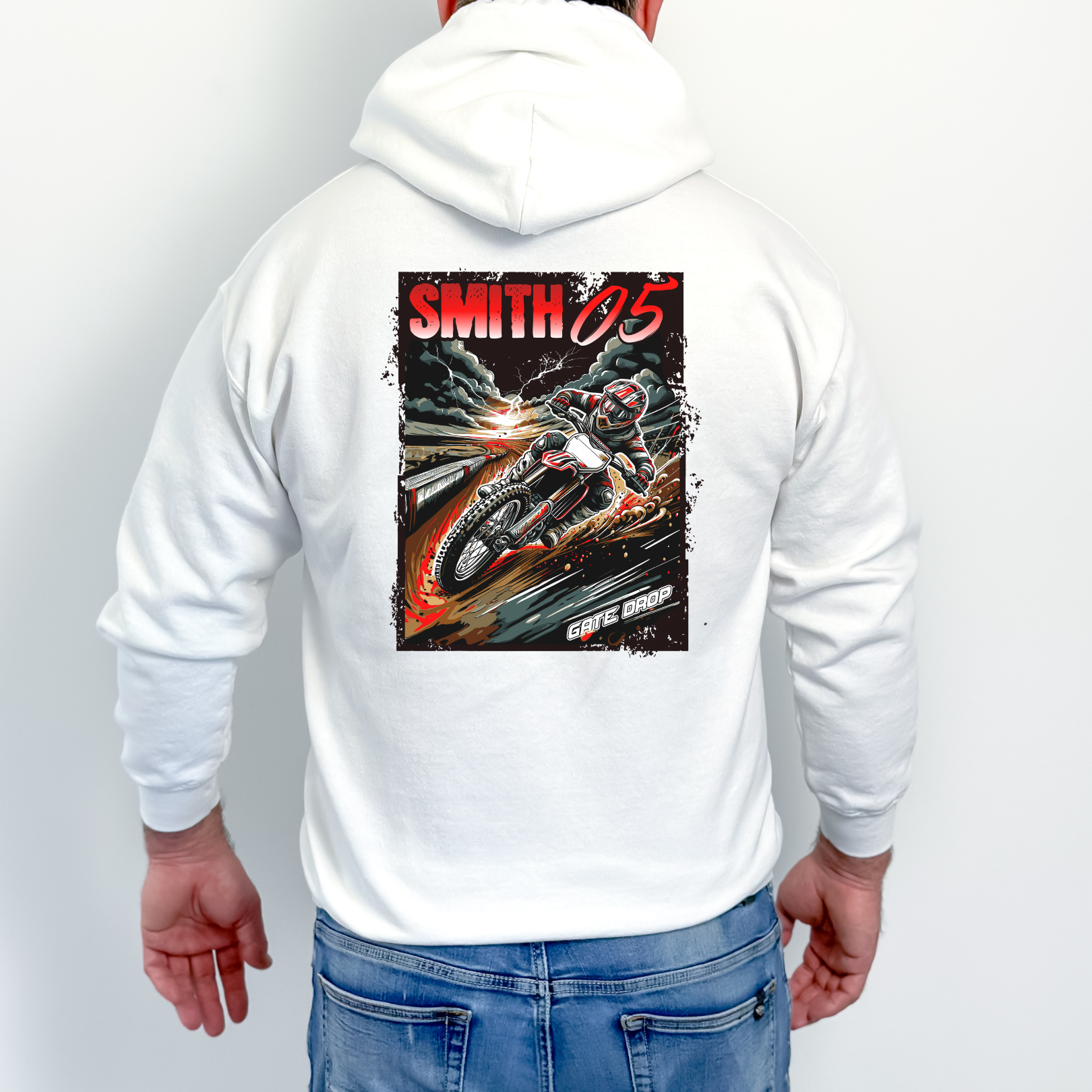 Personalized Summer Motocross Hoodie for Riders