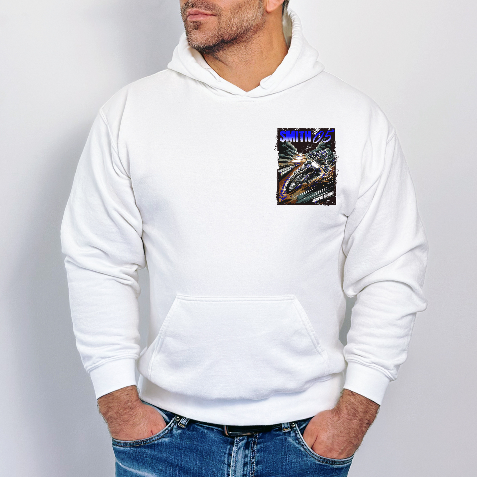 Personalized Summer Motocross Hoodie for Riders