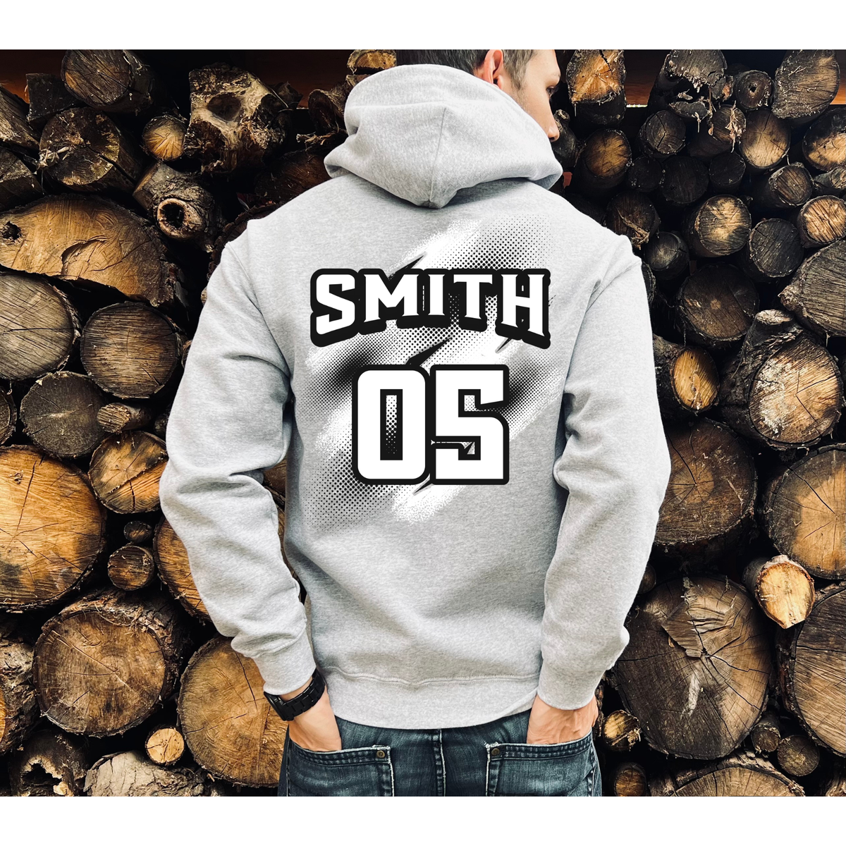 Personalized Flame Motocross Hoodie