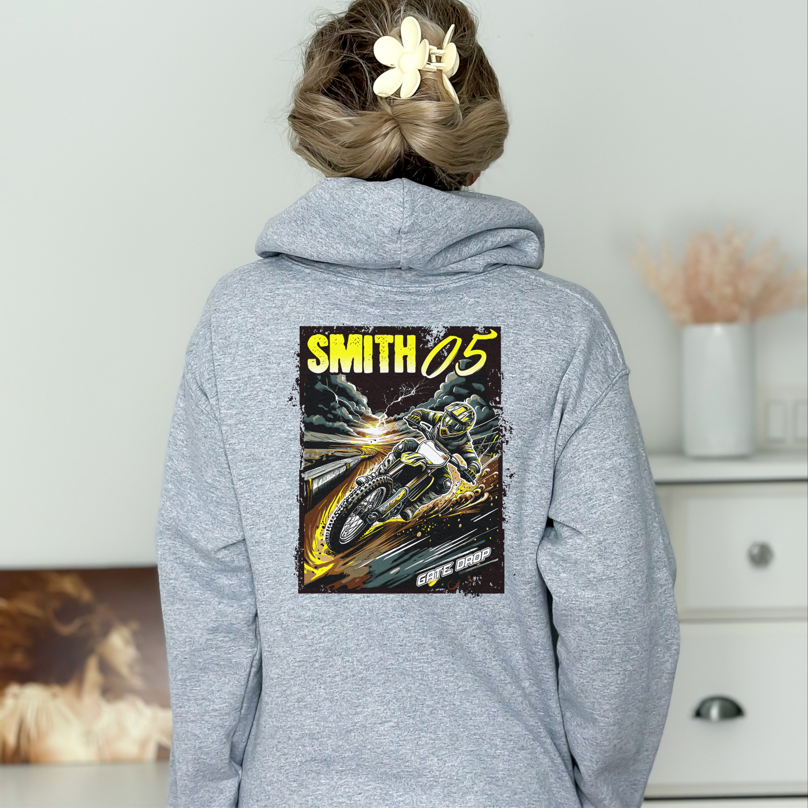 Personalized Summer Motocross Hoodie for Riders