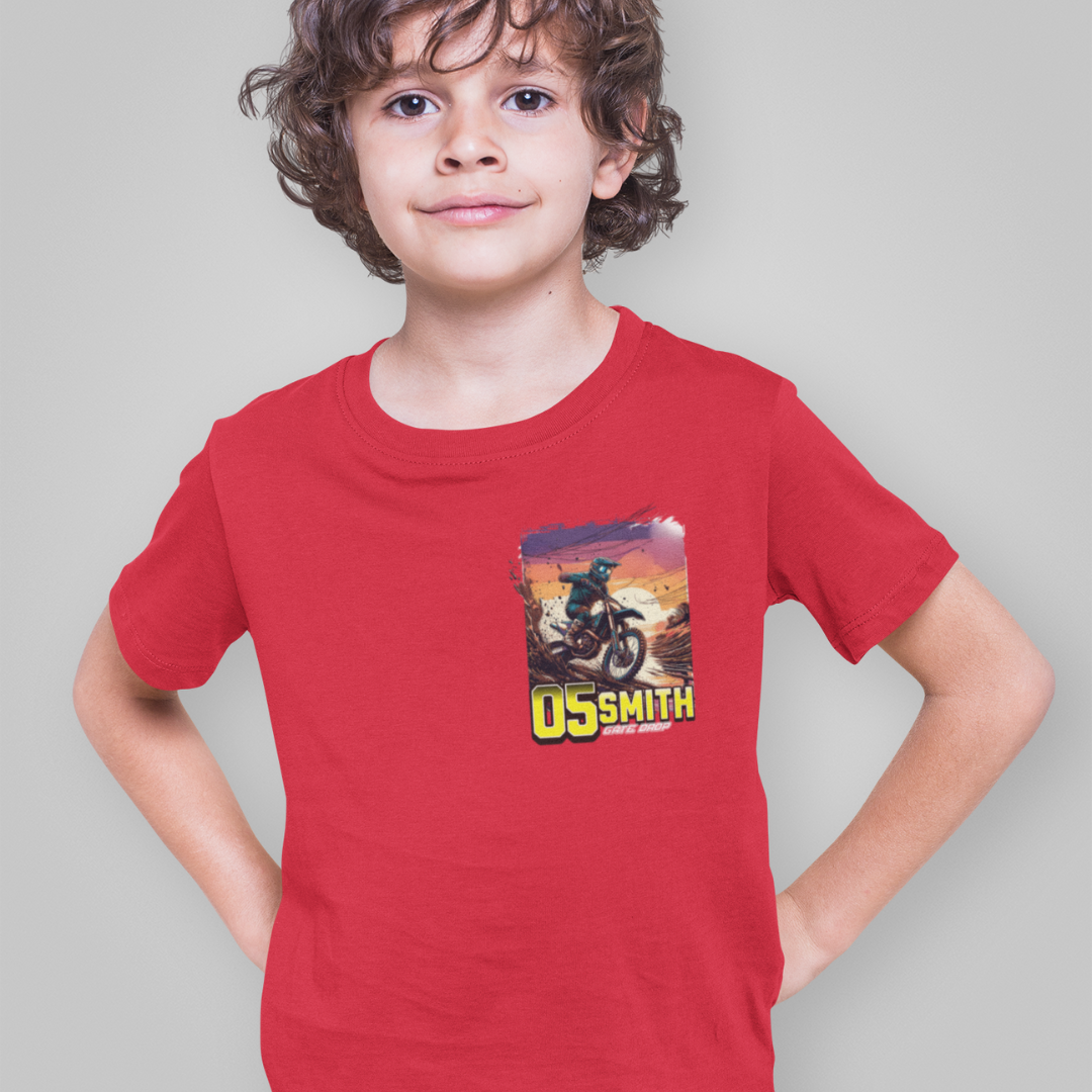 Youth Personalized Summer Motocross Shirt