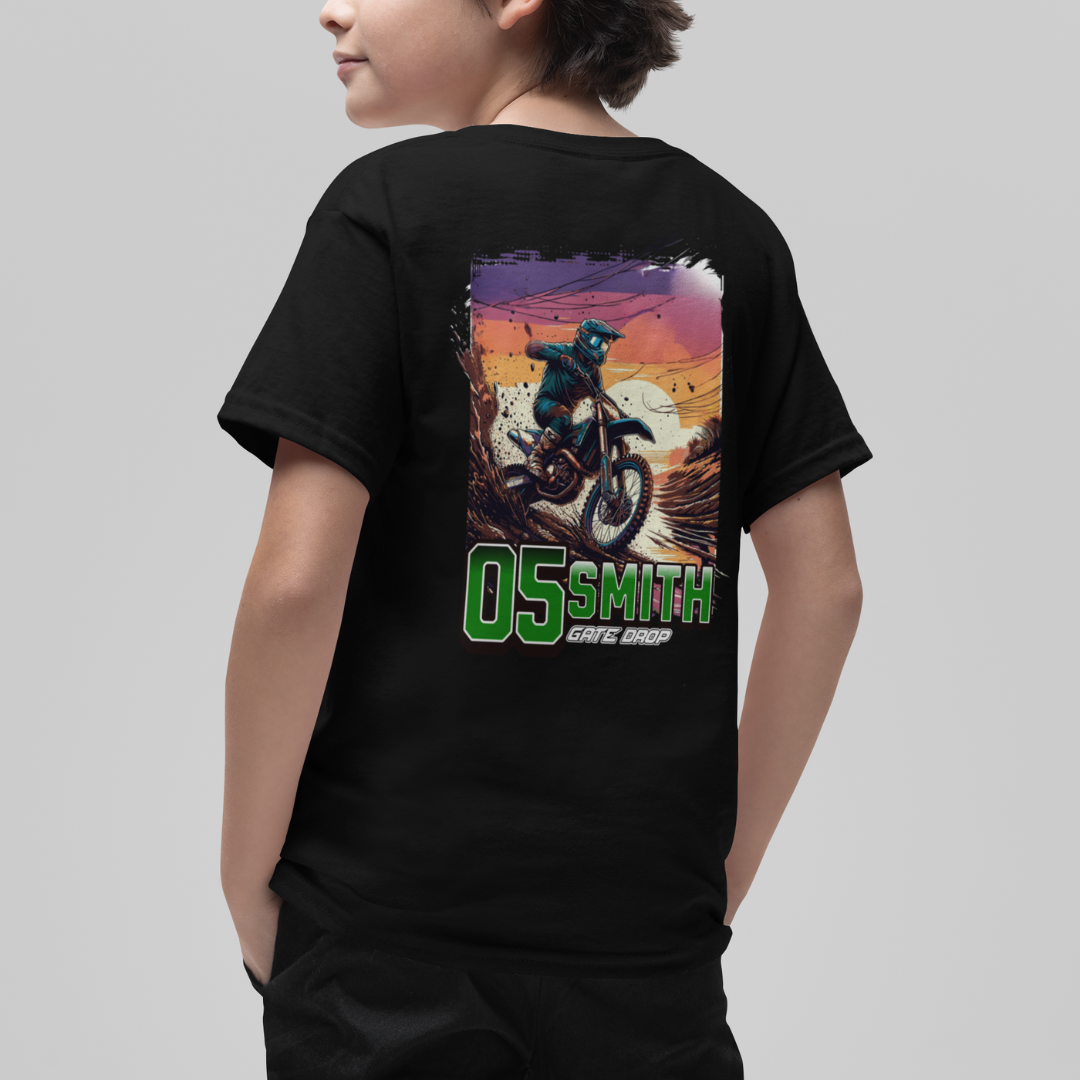 Youth Personalized Summer Motocross Shirt