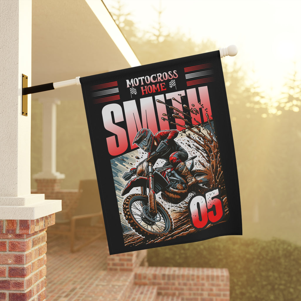 Personalized Motocross Garden and house Banner