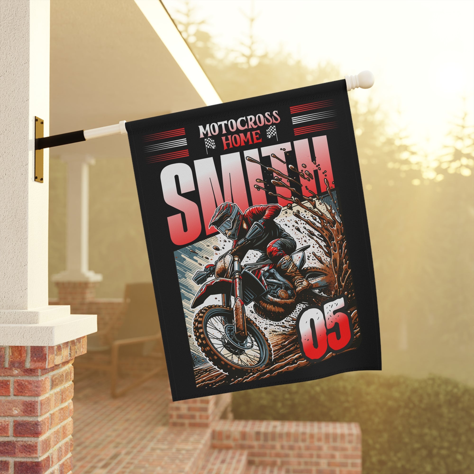 Personalized Motocross Garden and house Banner