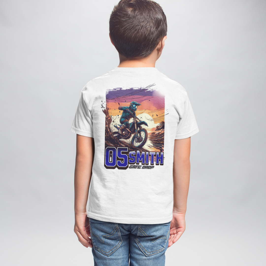 Youth Personalized Summer Motocross Shirt