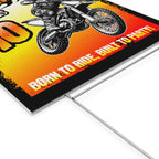 Motocross Personalized Birthday Yard Sign