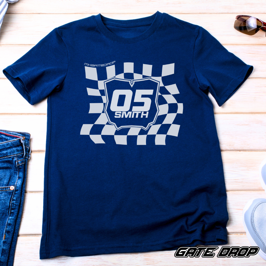 Gate Drop Custom Wavy Checkered Plate Youth Shirt