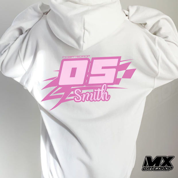 Motocross Custom Name and Number Hoodie