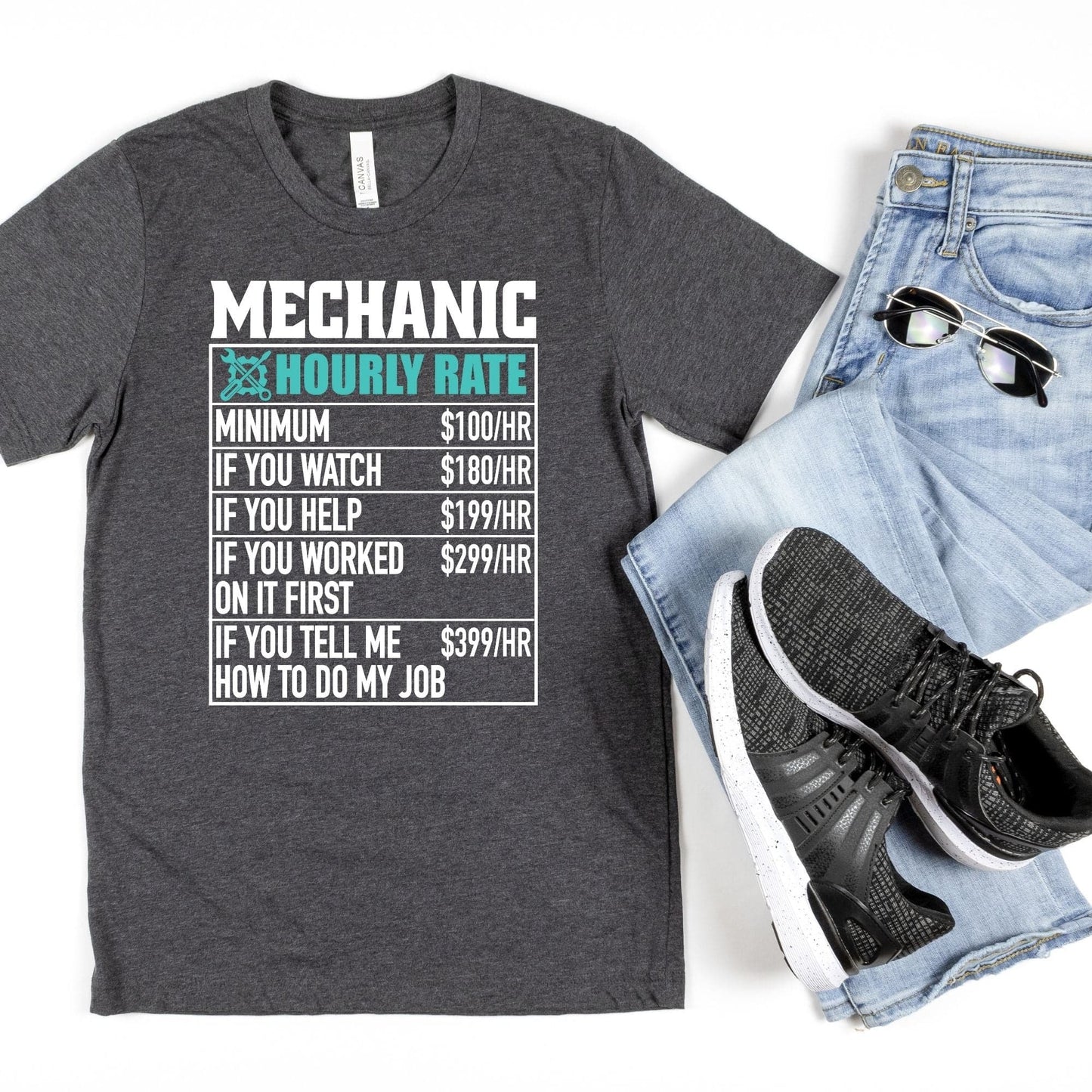 Moto Dad Mechanic Shirt