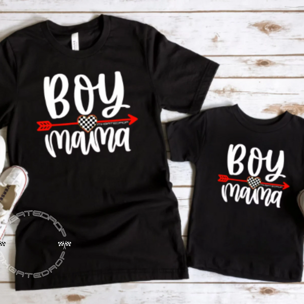 Boy Mama Matching Tee-shirt for Moto Moms