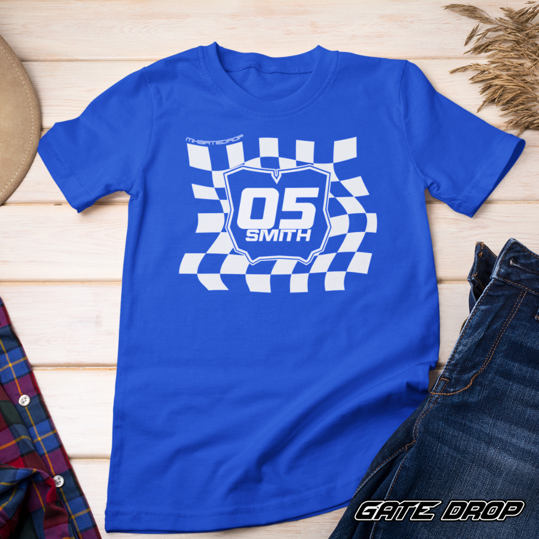 Gate Drop Custom Wavy Checkered Plate Youth Shirt