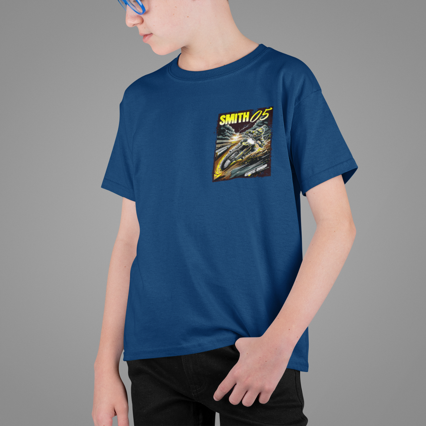 Personalized Summer Motocross Shirt for Youth Riders