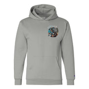 Moto Dad Riding Skeleton Custom Champion Hoodie